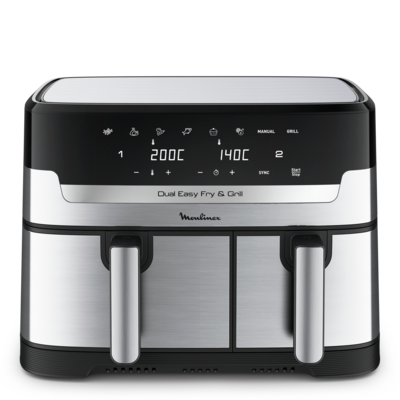FREIDORA SIN ACEITE MOULINEX EZ905D20 DUAL EASY FRY & GRILL 8,3L 2CESTAS