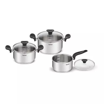 SET OLLAS TEFAL E308S674 OLLAS 18/20CM CACEROLA 16CM TAPAS CRISTAL