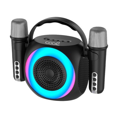 ALTAVOZ COOL BLUETOOTH MUSICA 6W MINI KARAOKE PARTY +2 MICROFONOS NGO