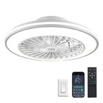 VENTILADOR TECHO ELCO PV-49C 7 ASPAS 40W MOTOR DC 49CM