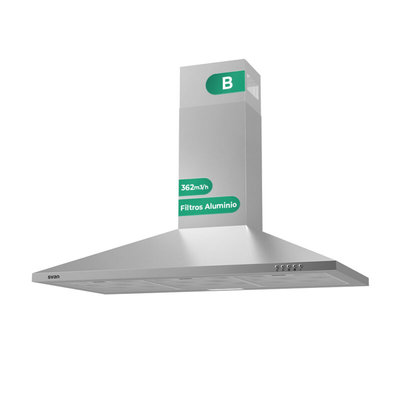 CAMPANA SVAN SCPP901BX 90CM B INOX 361,9M3/H