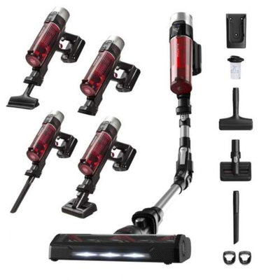 ASPIRADOR ESCOBA ROWENTA RH2077SB X-FORCE FLEX 9.60 ANIMAL CARE GRIS ROJA