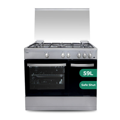 COCINA SVAN SKGW5901PBX 5F C/WOK HORNO GAS 59L INOX