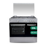 COCINA SVAN SKGW5901PBX 5F C/WOK HORNO GAS 59L INOX