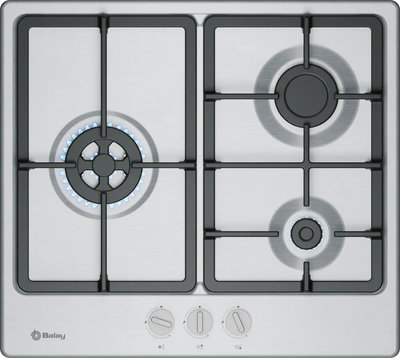 .AT.PLACA GAS BALAY 3ETX563CB 3F C/WOK INOX