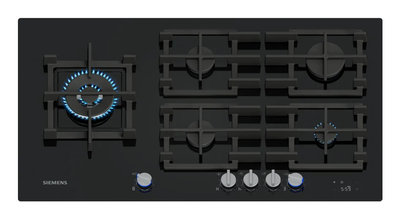 .AT.PLACA GAS SIEMENS ER9A6SH40 5F C/WOK 90CM CRIST.NGO