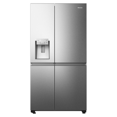 .AT.AMERICANO HISENSE RS818N4IIE1 179X91 NF E DISP.AGUA.HIELO C/RED INVERTER 632L INOX
