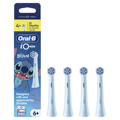 RECAMBIO DENTAL ORAL B IO JUNIOR STITCH 4 UDS.