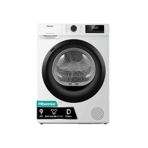 SECADORA BOMBA CALOR HISENSE DHQE900UWDC 9KG D