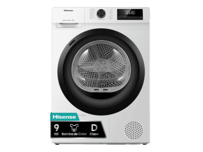 SECADORA BOMBA CALOR HISENSE DHQE900UWDC 9KG D