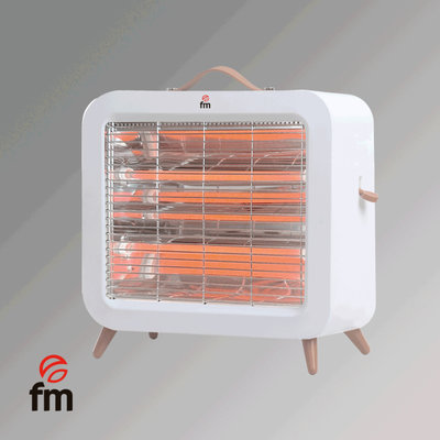 ESTUFA PIE FM EV-700 700W 2 TUBOS CUARZO ANTIVUELCO
