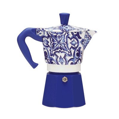 CAFETERA ITALIANA BIALETTI 0005346 MOKA EXPRESS D&G BLU MEDITERRANEO 6T VITRO