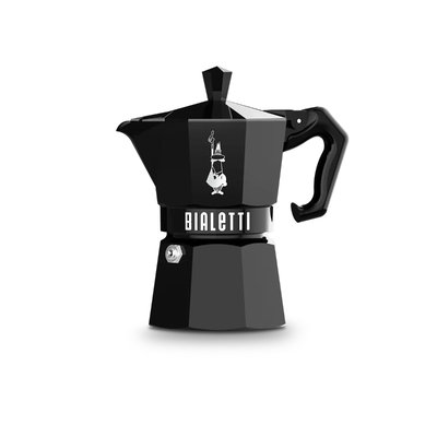 CAFETERA ITALIANA BIALETTI 0009066 MOKA EXCLUSIVE NEGRA 6T VITRO