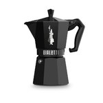 CAFETERA ITALIANA BIALETTI 0009066 MOKA EXCLUSIVE NEGRA 6T VITRO