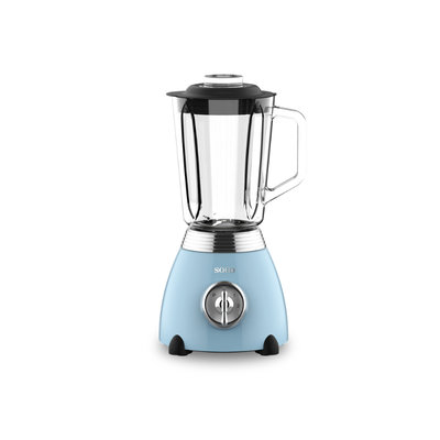 BATIDORA VASO SOGO BAT-SS-5561 RETRO CUCHILLA 6 HOJAS 1.5L 500W AZUL