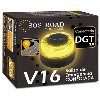 BALIZA SOS ROAD V16 HOMOLOGADA GEOLOCALIZACION CONECTADA DGT 360º