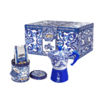 SET CAFETERA ITALIANA BIALETTI 0005414 MOKA BLU MED.3TZ + CAFE D&G VITRO