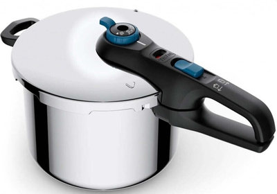 OLLA PRESION TEFAL P2580402 SECURE TRENDY 4L AZUL