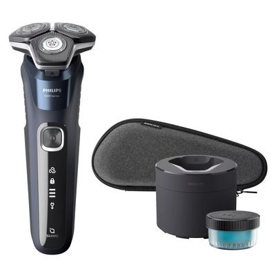 AFEITADORA PHILIPS CUIDADO PERSONAL S5885/50 AUT 1H SEC/HUM CARGA RAP SERIES 5000
