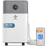DESHUMIDIFICADOR GRUNKEL DH-16DT 16L/DIA DEPO 2L WIFI LED TACTIL