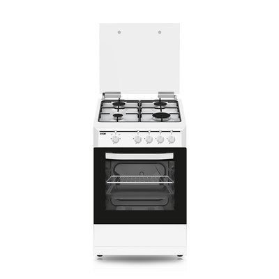 COCINA SVAN SKG4501X 50X56,5 INOX TAPA CRISTAL 4F