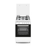 COCINA SVAN SKG4501X 50X56,5 INOX TAPA CRISTAL 4F
