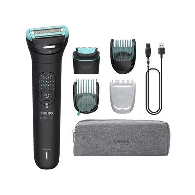 AFEITADORA CORPORAL PHILIPS BELLEZA BG7470/15 FLEX 2D TRIM&SHAVE AUT 120MIN OPTILIGHT