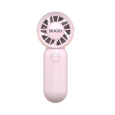 VENTILADOR DE MANO SOGO VEN-SS-21145-PI 3W ROSA