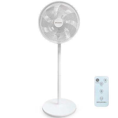 VENTILADOR PIE GRUNKEL FS-14PR 35CM 30W BLANCO 12 VEL SILENCIOSO