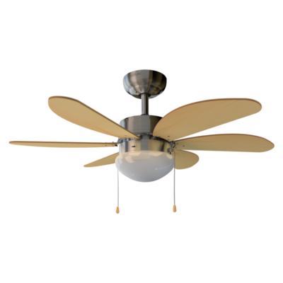 VENTILADOR TECHO CECOTEC 05938 81CM 50W MOTOR AC LED AERO 350 BLANCO/MADERA