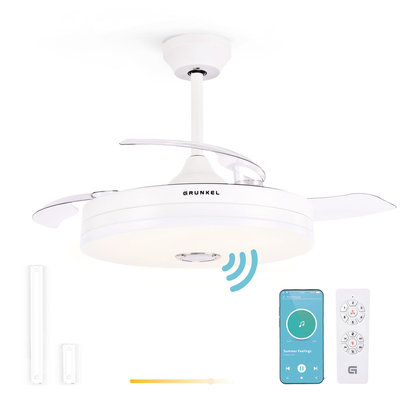 VENTILADOR TECHO GRUNKEL SKYWIND-42BT2 106CM 30W MOTOR DC MANDO LED BLUETOOTH