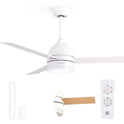 VENTILADOR TECHO GRUNKEL SKYECO-52 132CM 35W MOTOR DC MANDO LED
