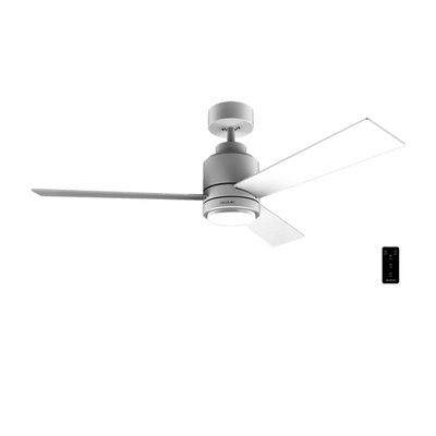 VENTILADOR TECHO CECOTEC ENERGYSILENCE AERO 4850 STYLE WHITE 05835 122CM 30W LED MANDO BLANCO