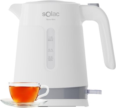 HERVIDORA SOLAC KT5860 YUNA MINI | S95804800 1L 2200W BLANCO LIBRE BPA 360º