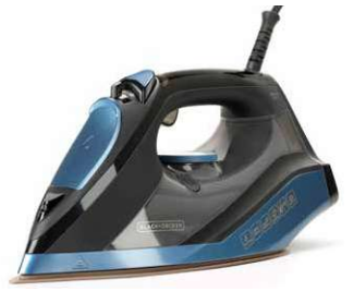 PLANCHA BLACK & DECKER BXIR2801E | ES9180220B 2800W CERÁMICA 180G/MIN CABLE NEGRO/AZUL