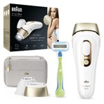 DEPILADORA IPL BRAUN PL5154 400K DISP. 10 NIVELES SKINPRO 2.0 BLANCO/ORO CABLE