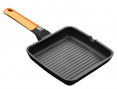SARTEN GRILL BRA EFFICIENT ORANGE 28CM RAYADA