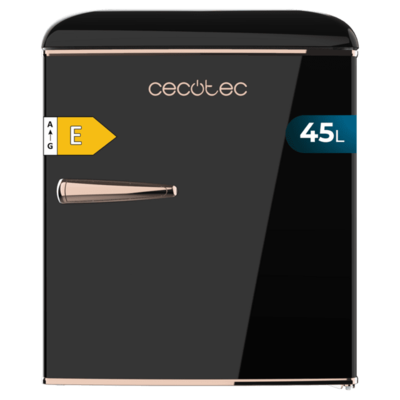 FRIGORIFICO 1p CECOTEC BOLERO COOLMARKET TT ORIGIN 45 02130 55X45 CÍCLICO E 45L RETRO NEGRO