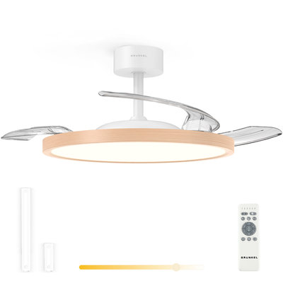 VENTILADOR TECHO GRUNKEL SKYWOOD42 106CM 30W LED 24W 6 VEL. MADERA