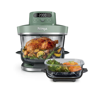 FREIDORA NINJA AS090EUGN 5,7+2,3L 2050W 5 FUNCS VIDRIO VERDE