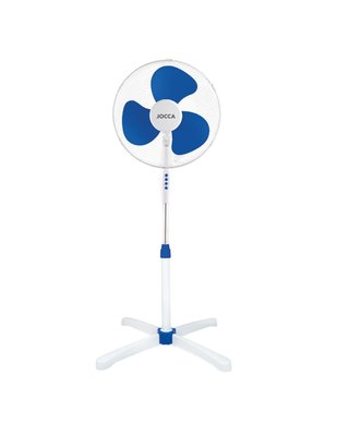 VENTILADOR PIE JOCCA 1463 40CM 3 ASPAS 40W 3 VEL.BLANCO/AZUL OSC. 90º