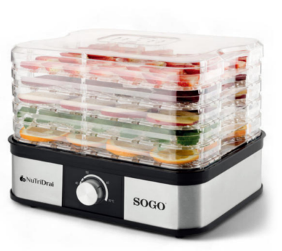 DESHIDRATADOR ALIMENTOS SOGO SS10461 250W 32CM