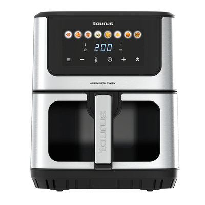 FREIDORA AIR FRYER TAURUS AIR FRY DIGITAL 7S VIEW AF1601XD 6,5L 1600W DIGITAL 8 PROG. VENTANA