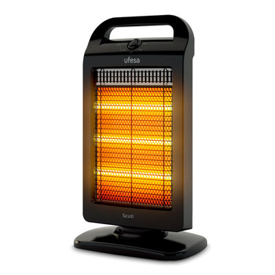 CALEFACTOR UFESA SCUTI 83605511 1200W 3 POT. OSCILANTE ANTIVUELCO NEGRO
