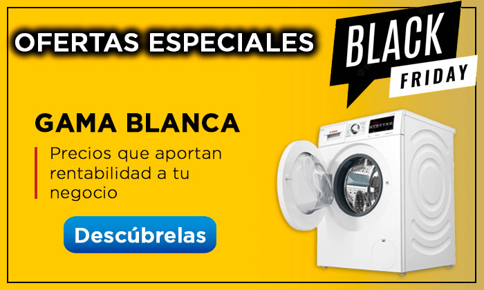 Ofertas Black Friday en Gama Blanca (lavadoras, combis, secadoras...)